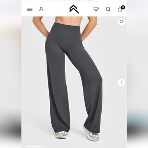 Oner Active Softmotion Straight Leg Bottoms With White Logo In Color Coal